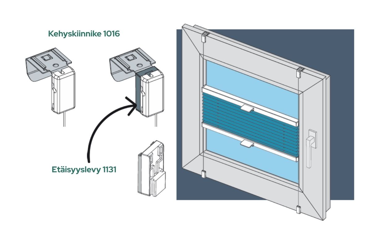 ELEVA Etäisyyslevy 1016-kehyskiinnikkeelle 1131