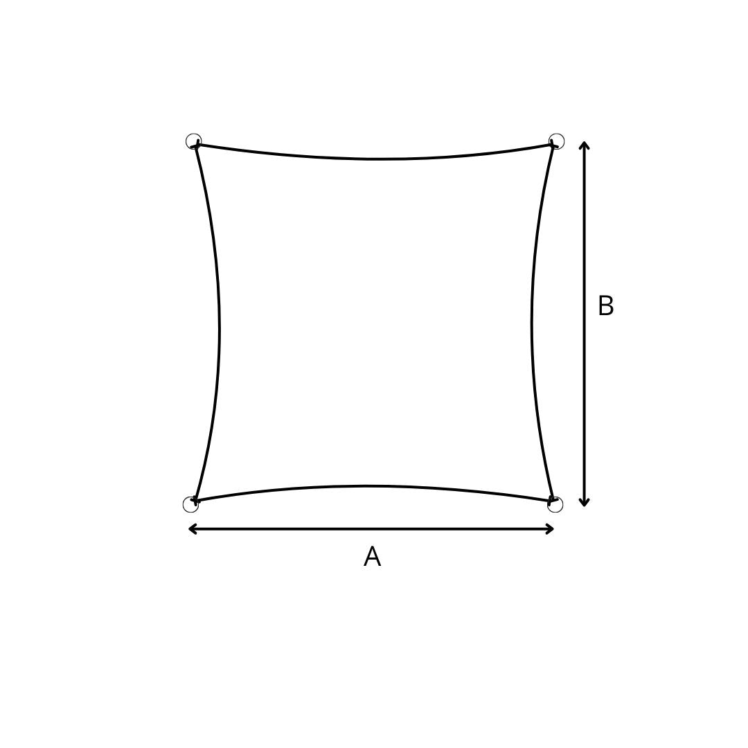 Aurinkopurje Summerday neliö ja suorakaide